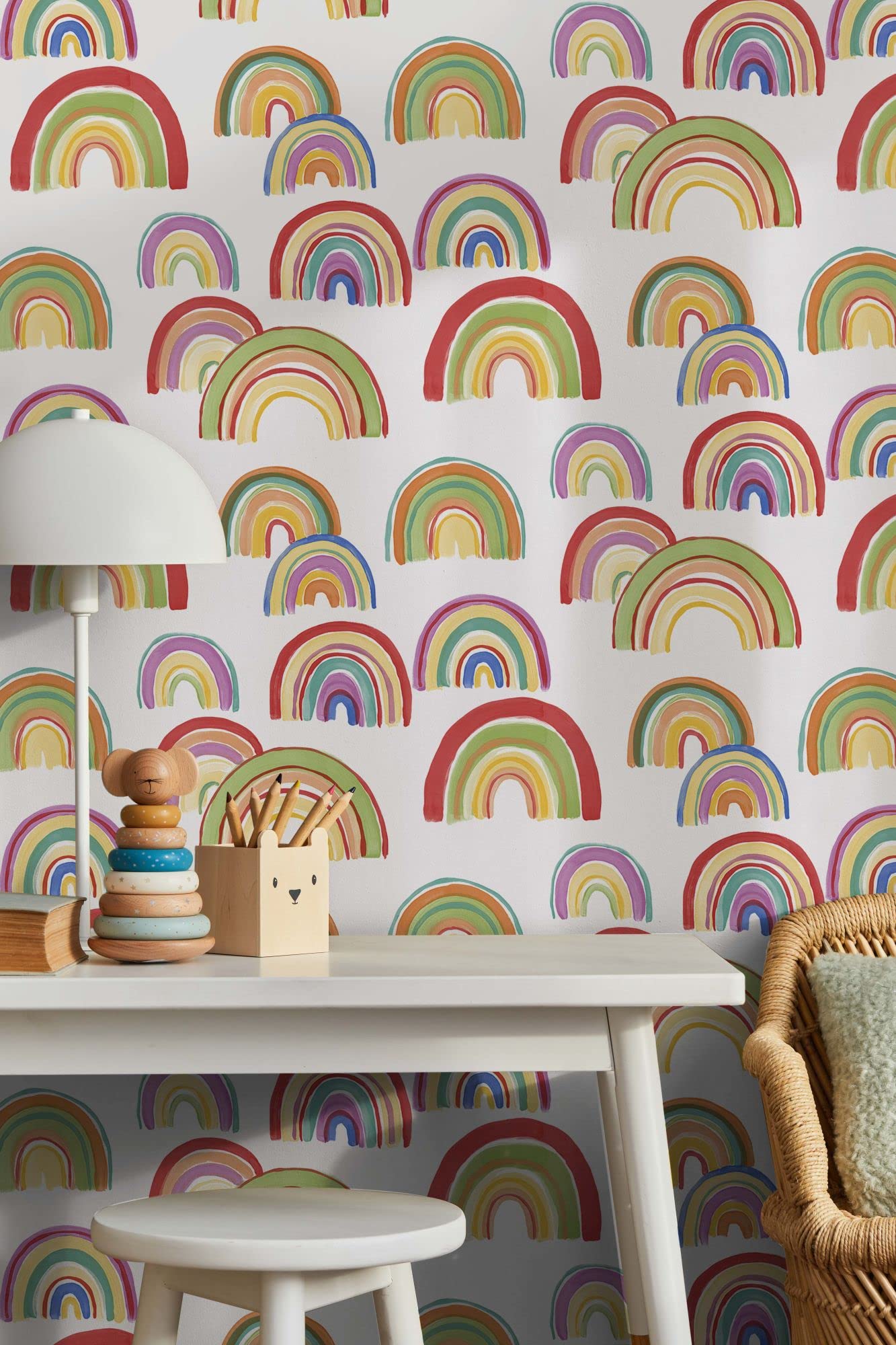 Rainbow Multi Peel and Stick Wallpaper