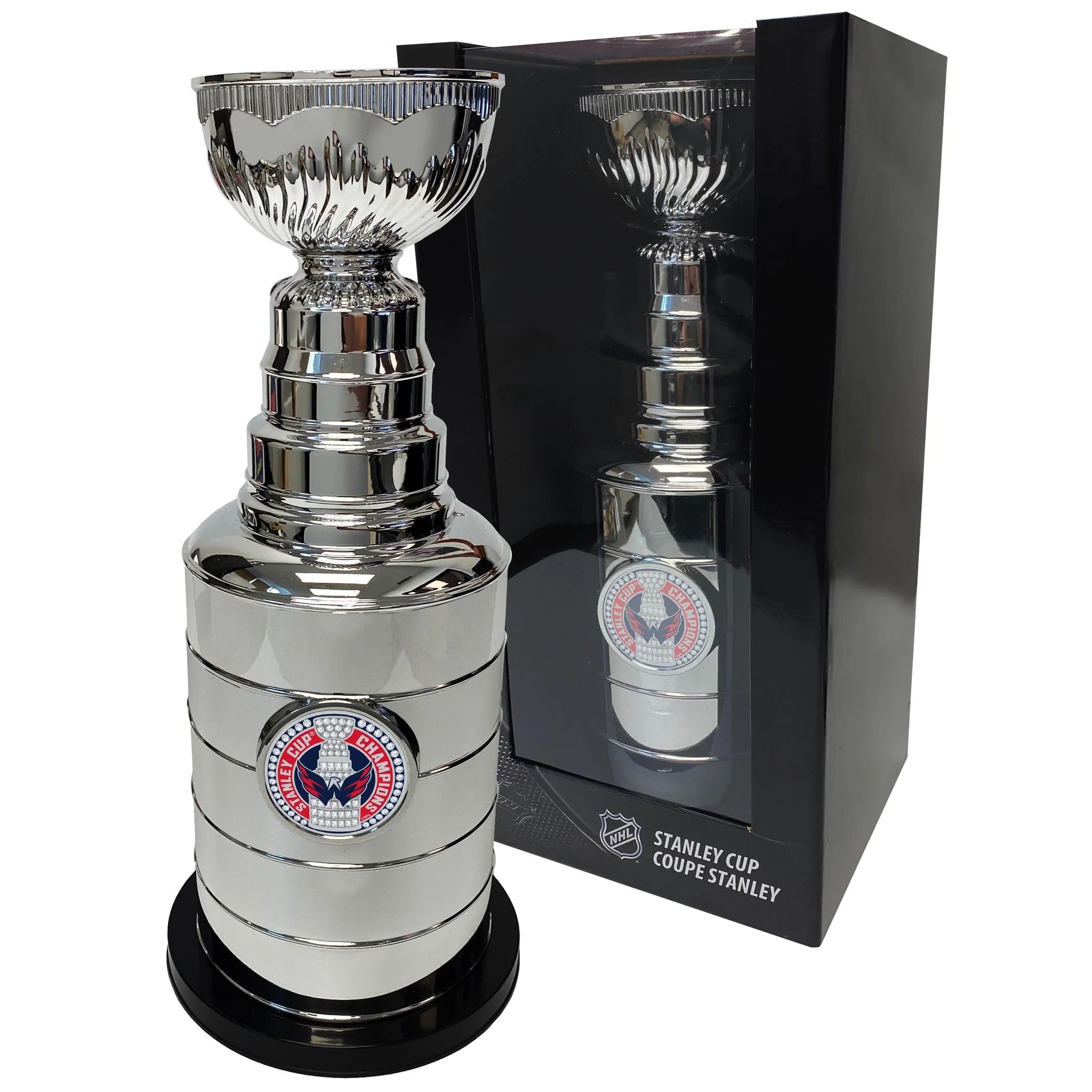 Sports Decor Washington Capitals Stanley Cup Coin Bank with Trimflexx