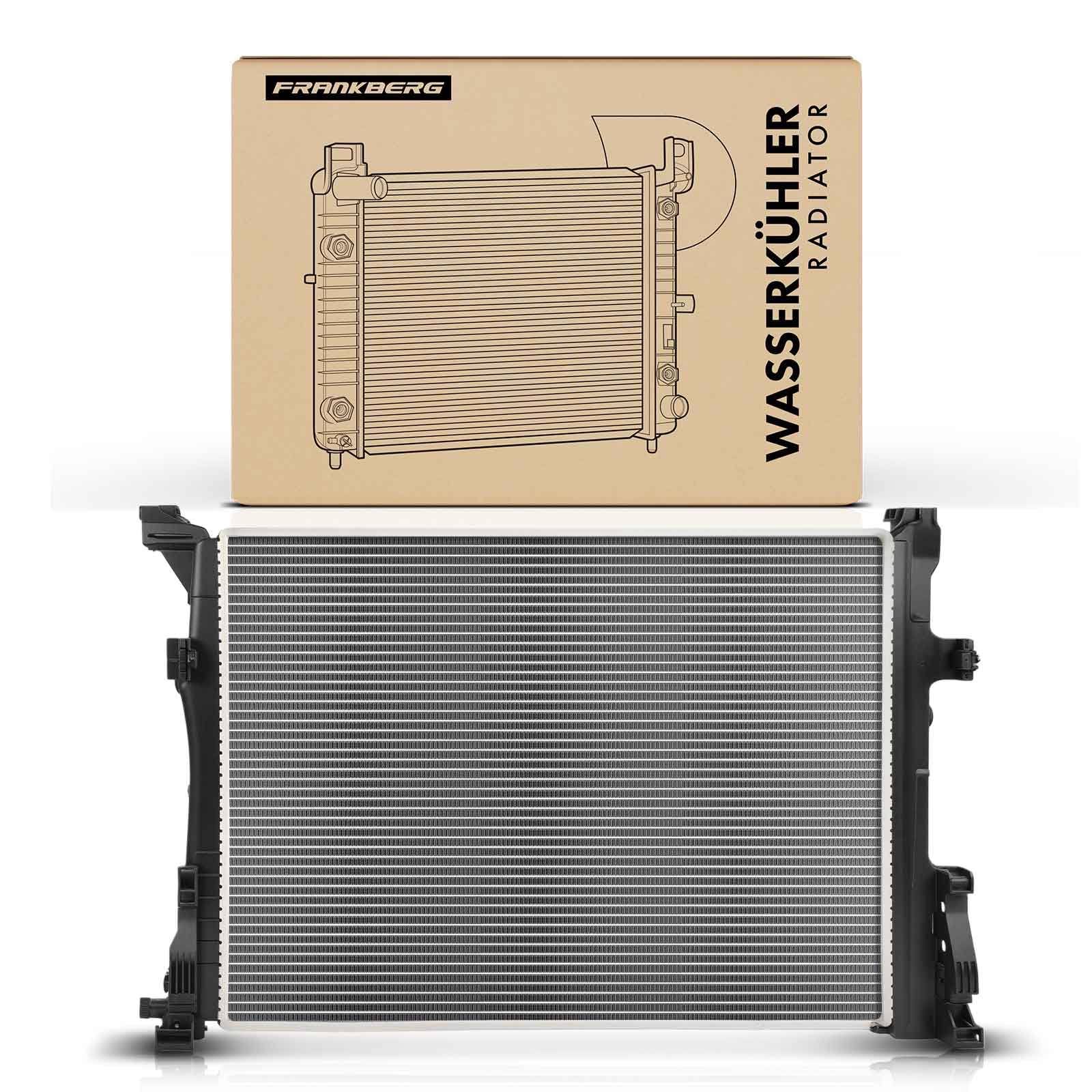 Frankberg Radiatore Motore WasserRadiatore Motore Cambio manuale Compatibile con B-Class W245 B-Class W242 W246 GLClasse A X156 Classe A W176 CLA Coupé C117 QX30 Replace# 67186