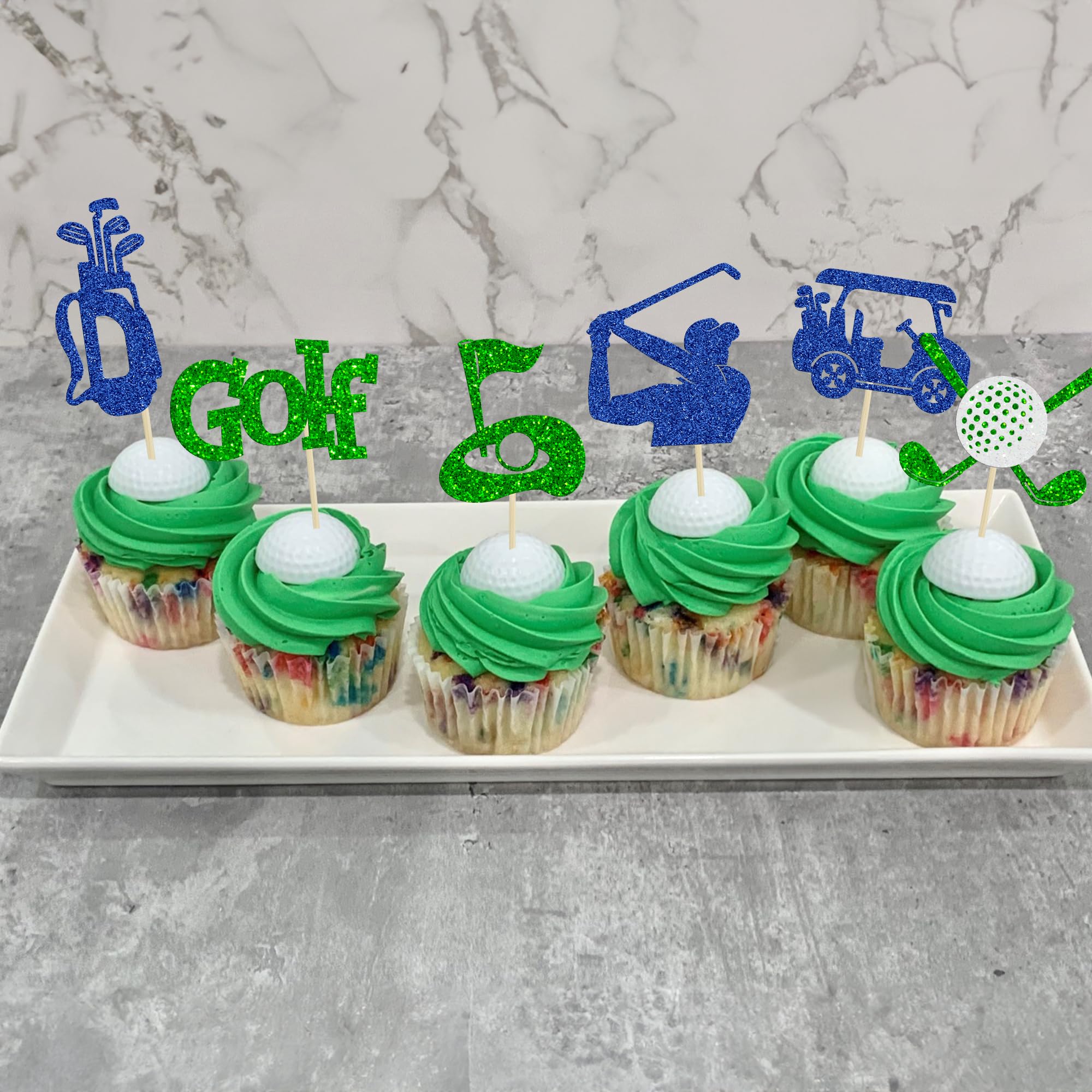 Gyufise Lot De 30 Décorations De Cupcakes De Bowling à Paillettes Pour Décoration D'intérieur, De Sport, De Fête Prénatale, D'anniversaire