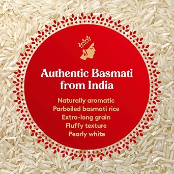 Royal Chef's Secret Sella Basmati Rice - Authentic Extra Long Grain Parboiled Basmati White Rice - 10 lb Bag - Perfect for Biryanis, Pilafs, Pulao & Curries - Cook in Microwave or on Stove Top