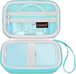 Canboc Coque dure pour Canon Ivy 2/Canon Ivy/CLIQ+2 CLIQ 2 Mini Imprimante photo Mobile Wireless Bluetooth Imprimeur instantané de caméra, Zipper Mesh Sac en forme de câble de papier photo, Rose Gold