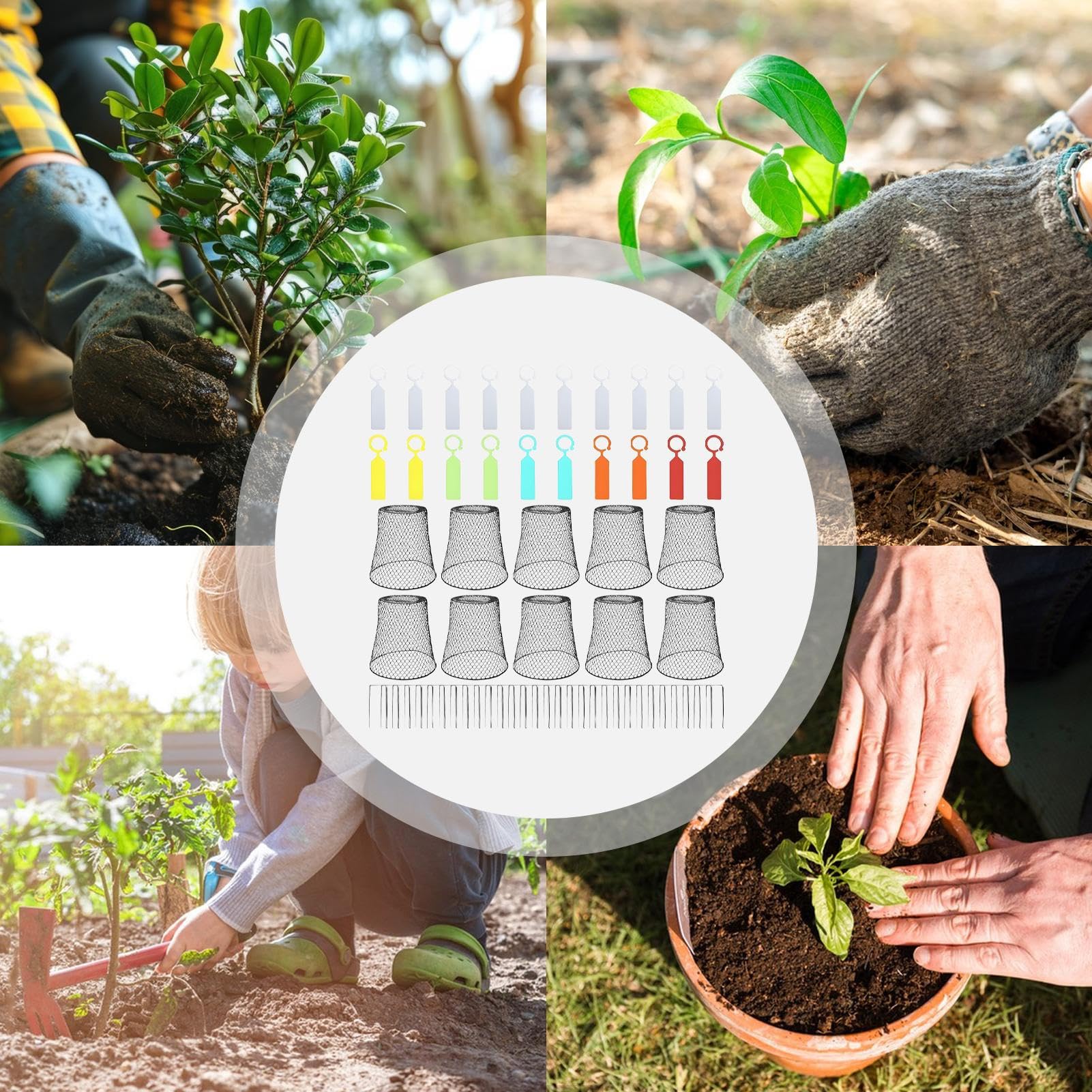 Campanas para Plantas Protector de Plantas con Malla Gallinera