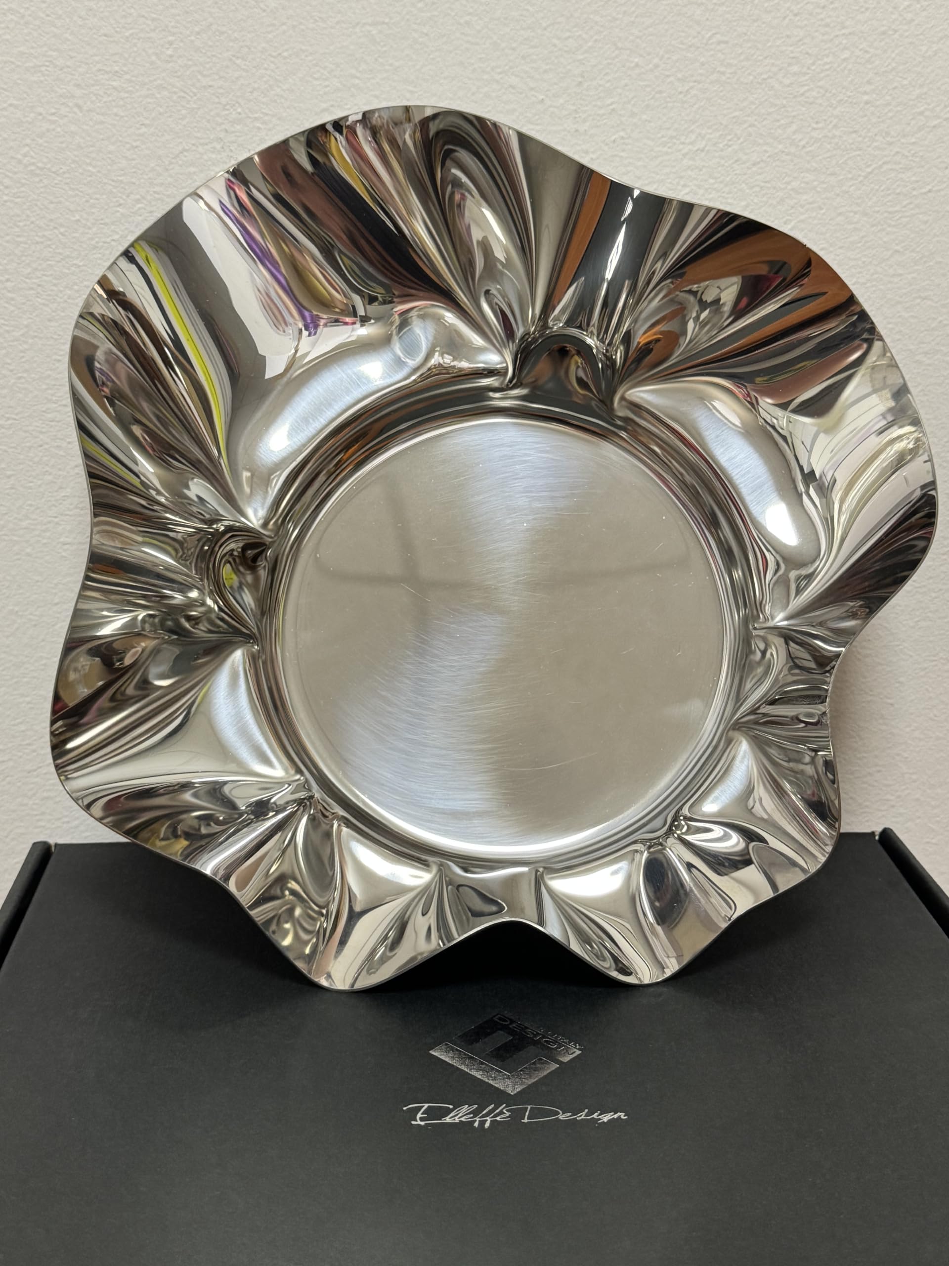 Cestino Tondo cm30 - Acciaio Inox 18/10, Tavola Design Made in Italy, Idea Regalo
