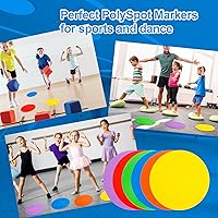 Vista 7 de 9 inch Spot Markers Flat Field Cones,Non Slip Spot Floor Dots for Soccer Basketball Baseball Sports Speed Agility Training