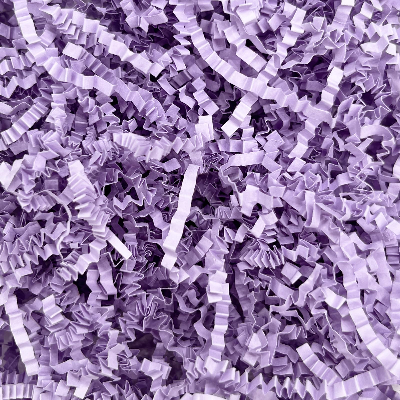 Crinkle Cut Paper Shred Filler, 10 LB Confetti Stuffing Basket Filler Shredded Paper for Basket Filling Mother's Day, Father's Day, Graduation Light Purple-10LB-8