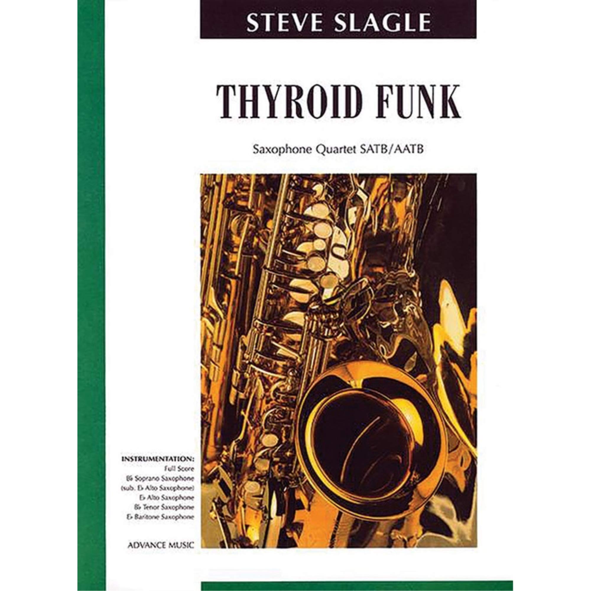 Partition Thyroid Funk pour 4 saxophones avec conducteur et parties séparées