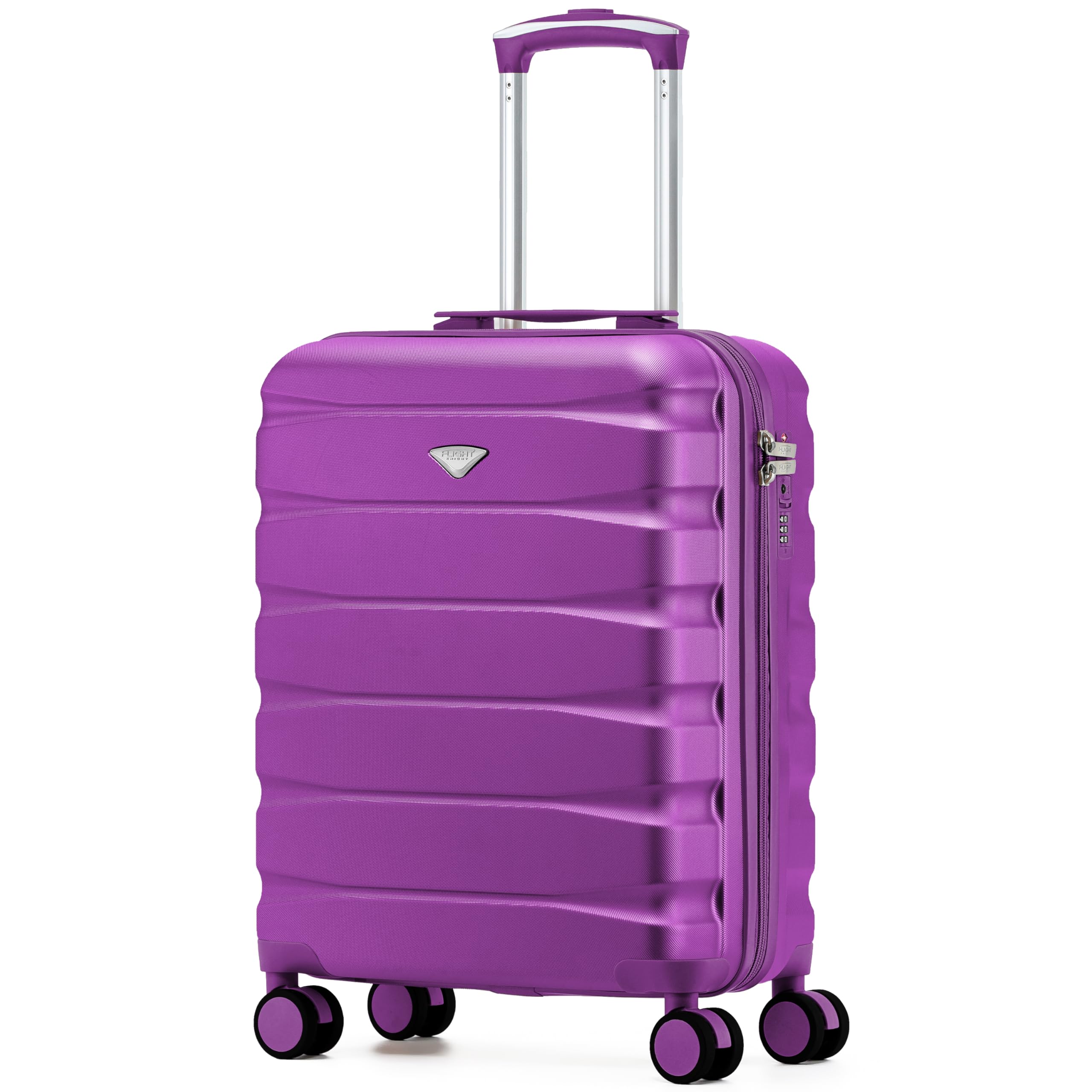 Flight Knight Underseat Cabin Suitcase 45x36x20cm | Free Hand Luggage for EasyJet & Wizz Air | Lightweight ABS Hard Shell with 8 Silent-Glide Spinner Wheels | Max Space Travel Bag — view 28