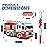 Birchio Small Fire Truck Pinatas Bundle with a Blindfold and Bat(16.1x8x5.1 Inches), Perfect for Firetruck Birthday Decorations, Boys Birthday Party Supplies