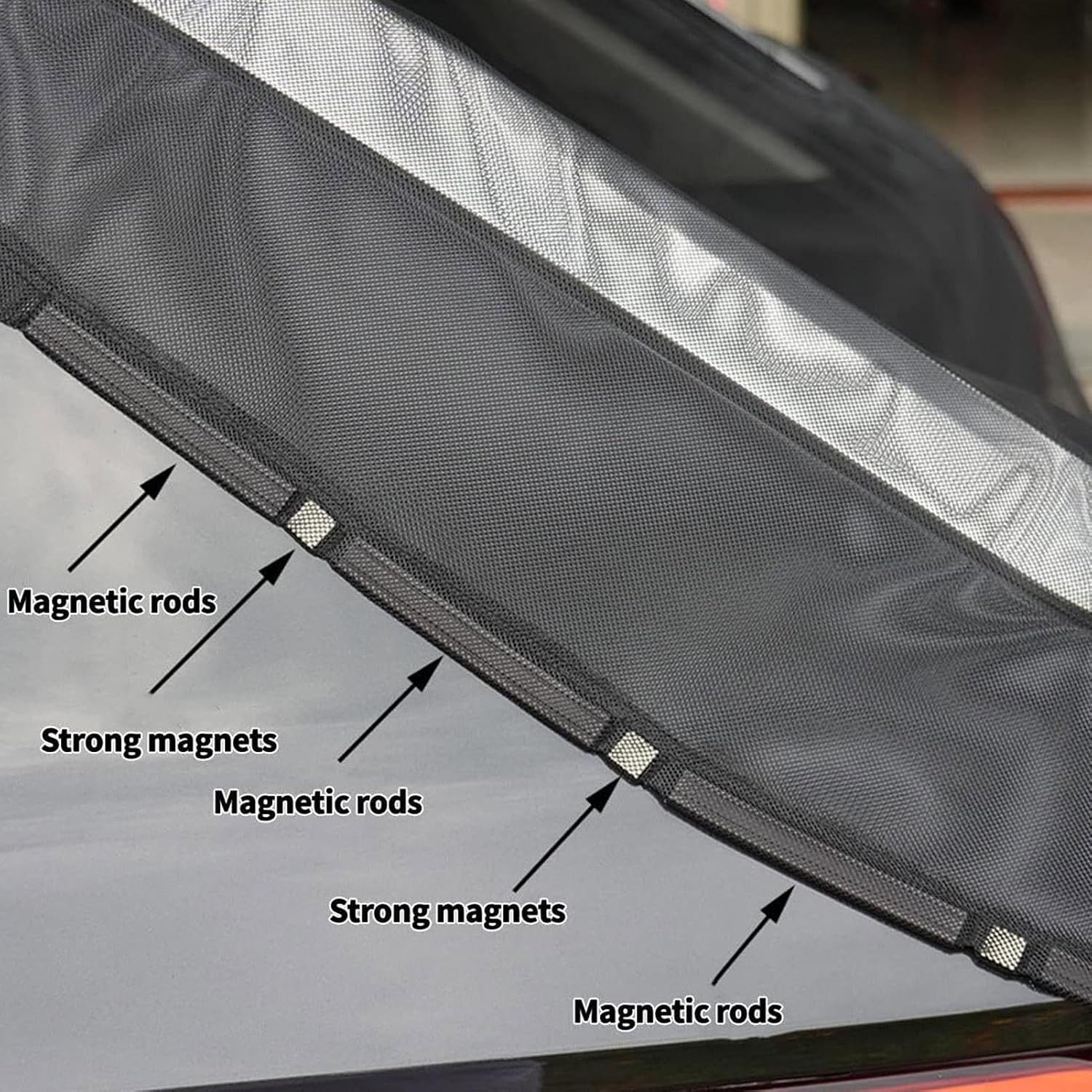 Car Window Privacy Covers Breathable, Flexible, Tailgate Flying Net