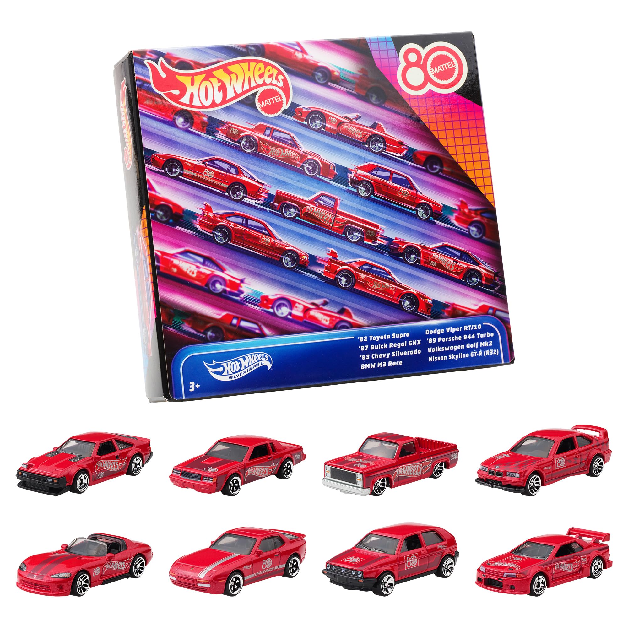 Amazon | ホットウィール(Hot Wheels) マテル80周年 8パック