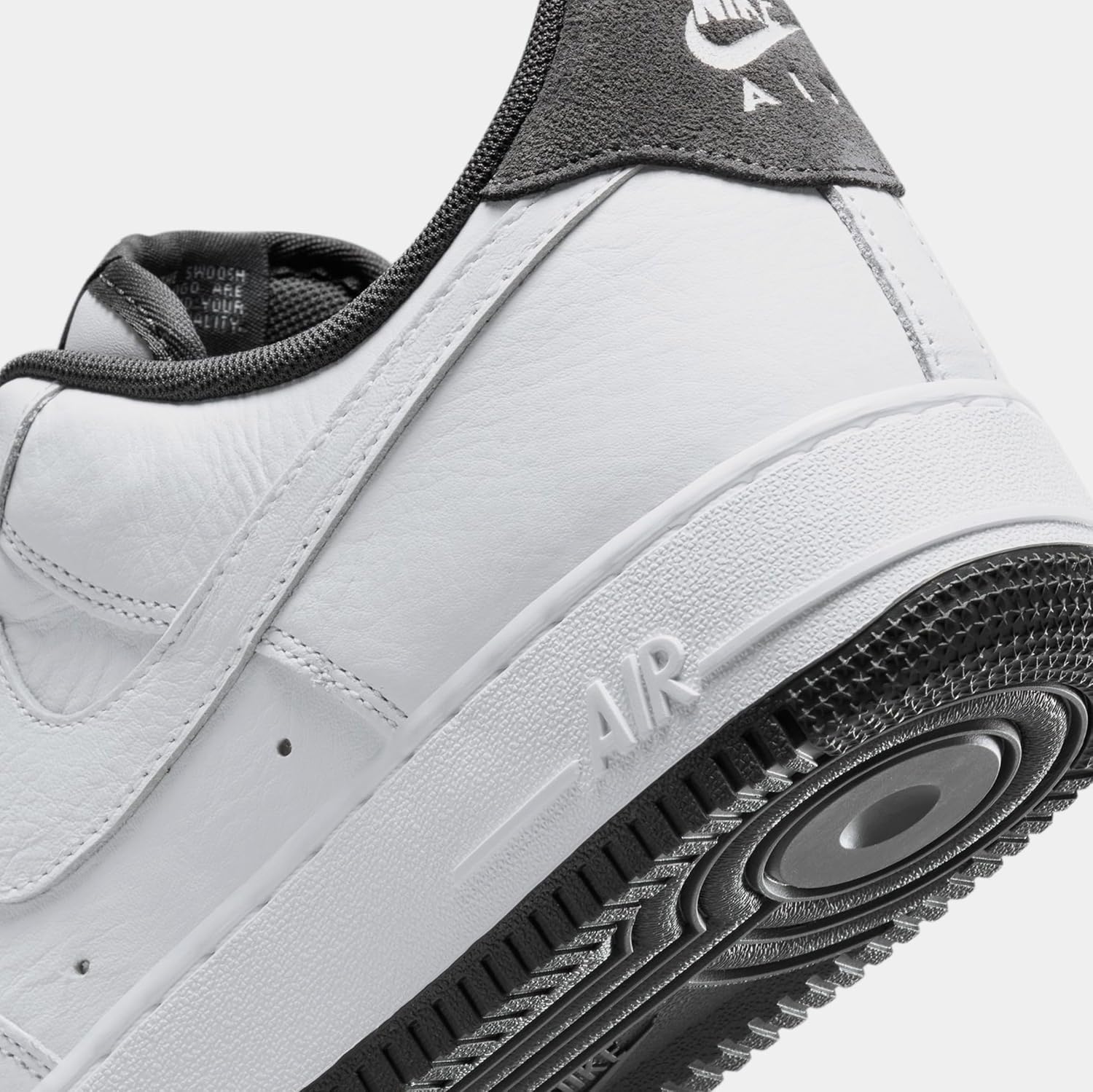 Men's White Anthracite Basketball Shoes: Air Force 1 '07 LV8 by NIKE