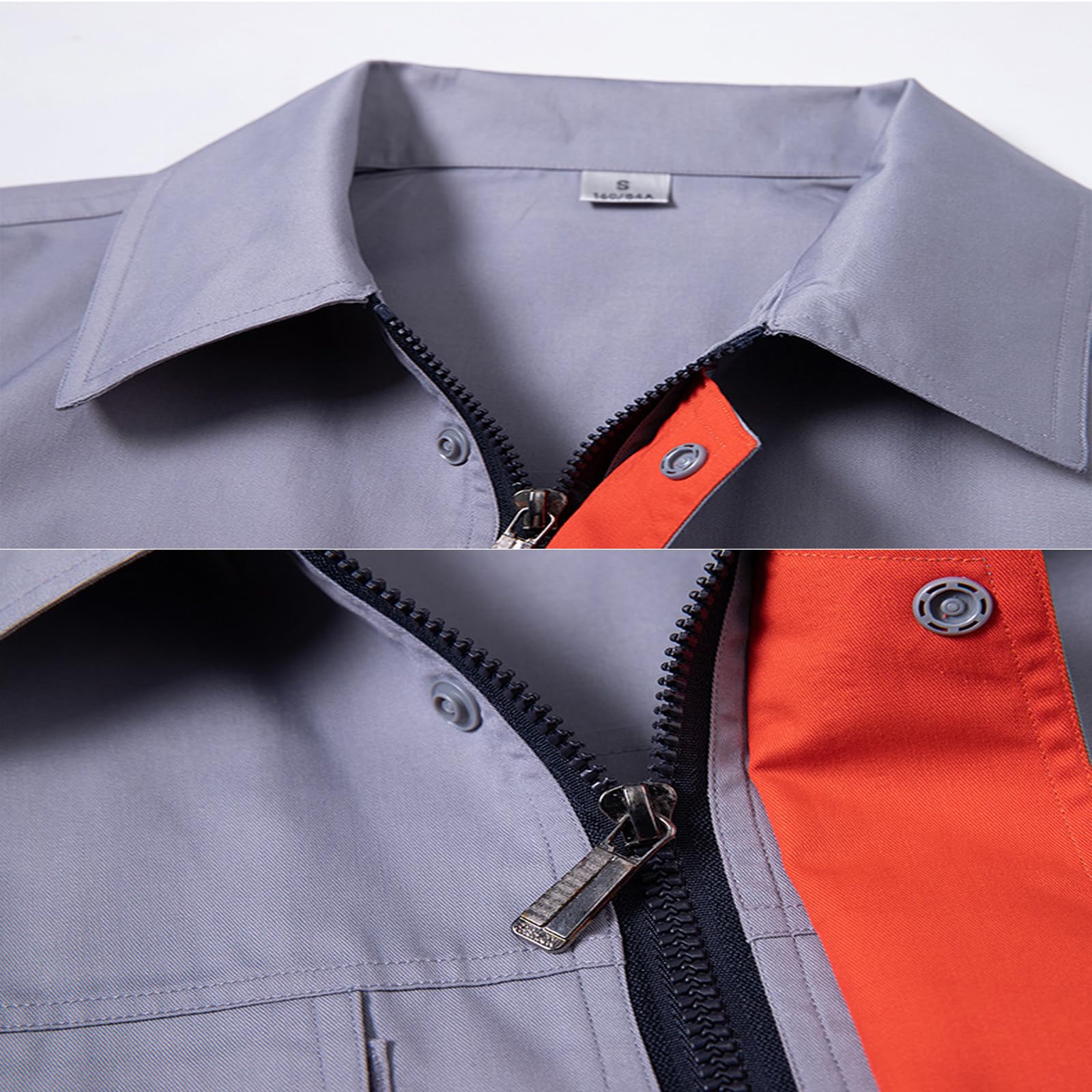 Chaqueta De Trabajo De Manga Corta Unisex Zip Up Overol Workwear Shirt & Pants