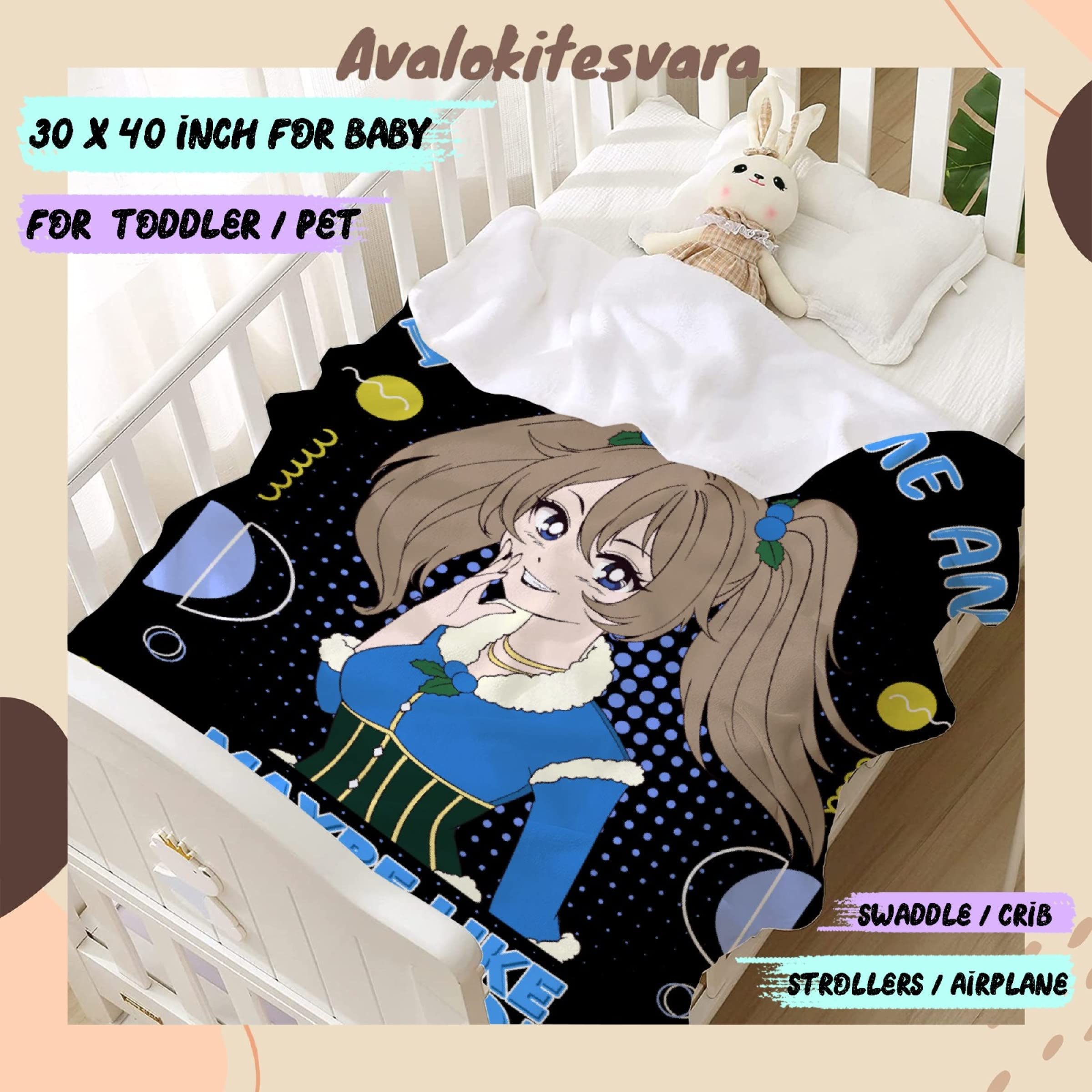 ARTBLANKET I Like Anime and Maybe Like 3 People Throw Blanket Fannel Fleece Super Soft Funny Blanket Travel Throw Blanket for Bed Couch Sofa 60x50 in for Teen Car