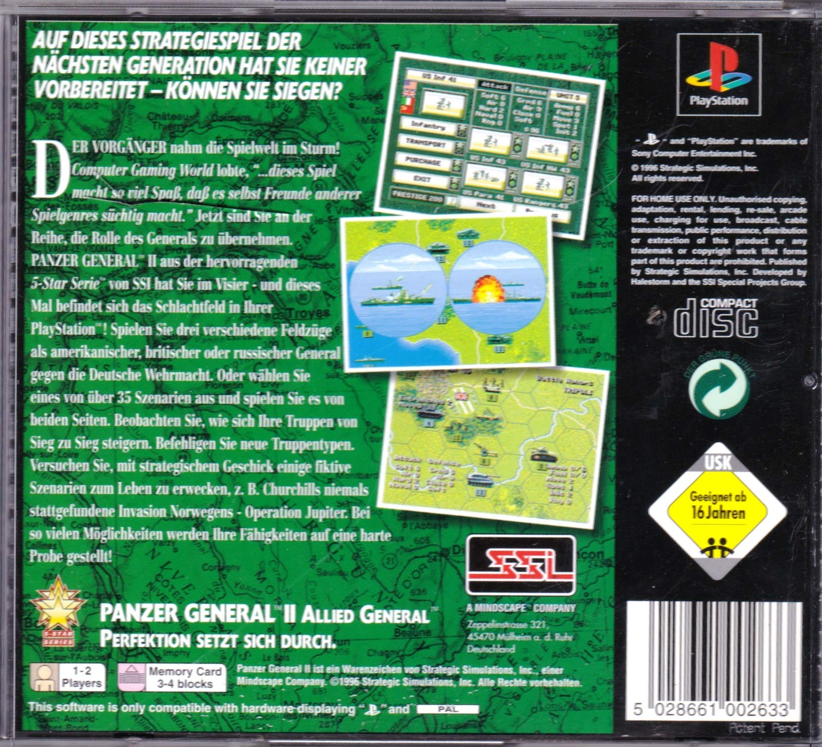 Panzer General II - Playstation 1
