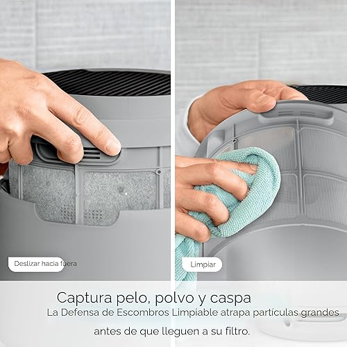 Miniatura 10 de Shark Purificador de aire para el hogar, NeverChange Compact Pro, para dormitorio, guardería, oficina en casa, dormitorio, filtro HEPA, captura