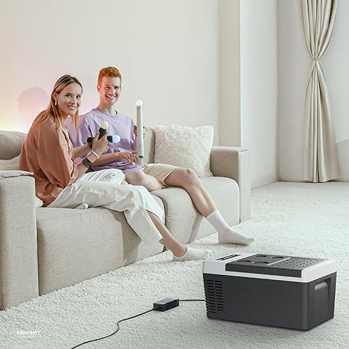 Miniatura 6 de EUHOMY - Cable de alimentación de CA, adaptador de alimentación de CA de 110-240 V para refrigerador de 12 V, congelador portátil, adaptador de