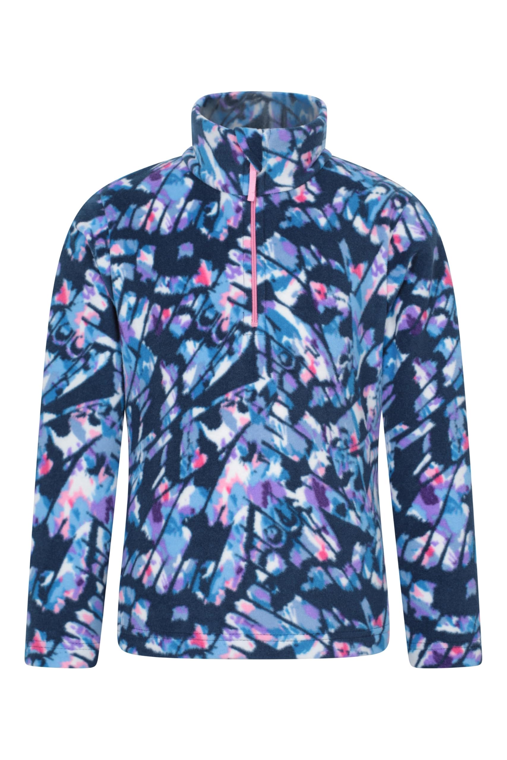 Mountain Warehouse Unisex Kids Pale Blue Endeavour Kids Fleece Jacket - Half Zip, Lightweight, Micro Fleece, Fast Dry, Antipill For Boys & Girls - For Spring Summer, Travel & Outdoors 11-12Y