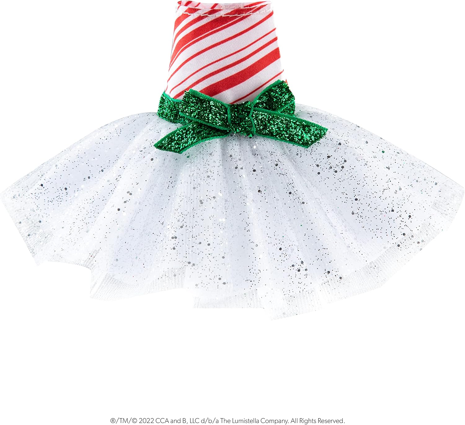 Elf on the Shelf Clothes | Boy and Girl Elf Outfits | Elf on the Shelf Accessories (Claus Couture - Candy Cane Classic Dress (Scout Elf not Included)) - Image 4