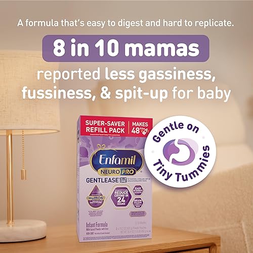Miniatura 2 de Enfamil NeuroPro Gentlease Baby Formula, Brain and Immune Support with DHA, Clinically Proven to Reduce Fussiness, Crying, Gas & Spit-up in 24