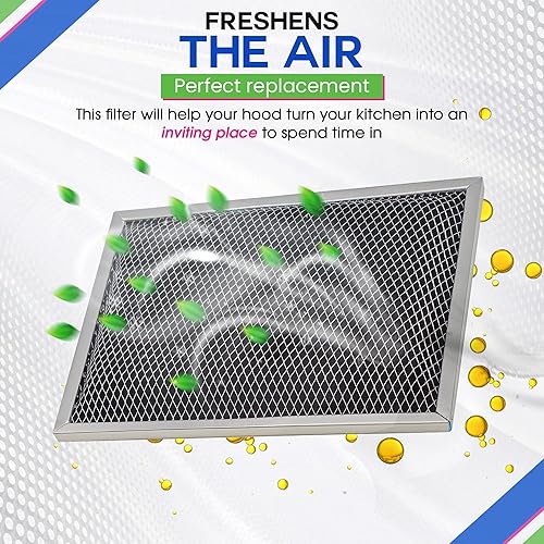 Miniatura 4 de Filtro de campana extractora de repuesto para campana extractora de 8.78 x 10.48 pulgadas, W10355450 RHP0804, filtro de carbón para extractor,