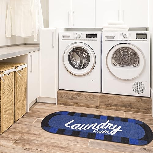 Miniatura 26 de Tapete unicolor y moderno con respaldo de goma antideslizante para entrada, habitación, cocina, baño, alfombra tradicional lavable a máquina, 2 x 3