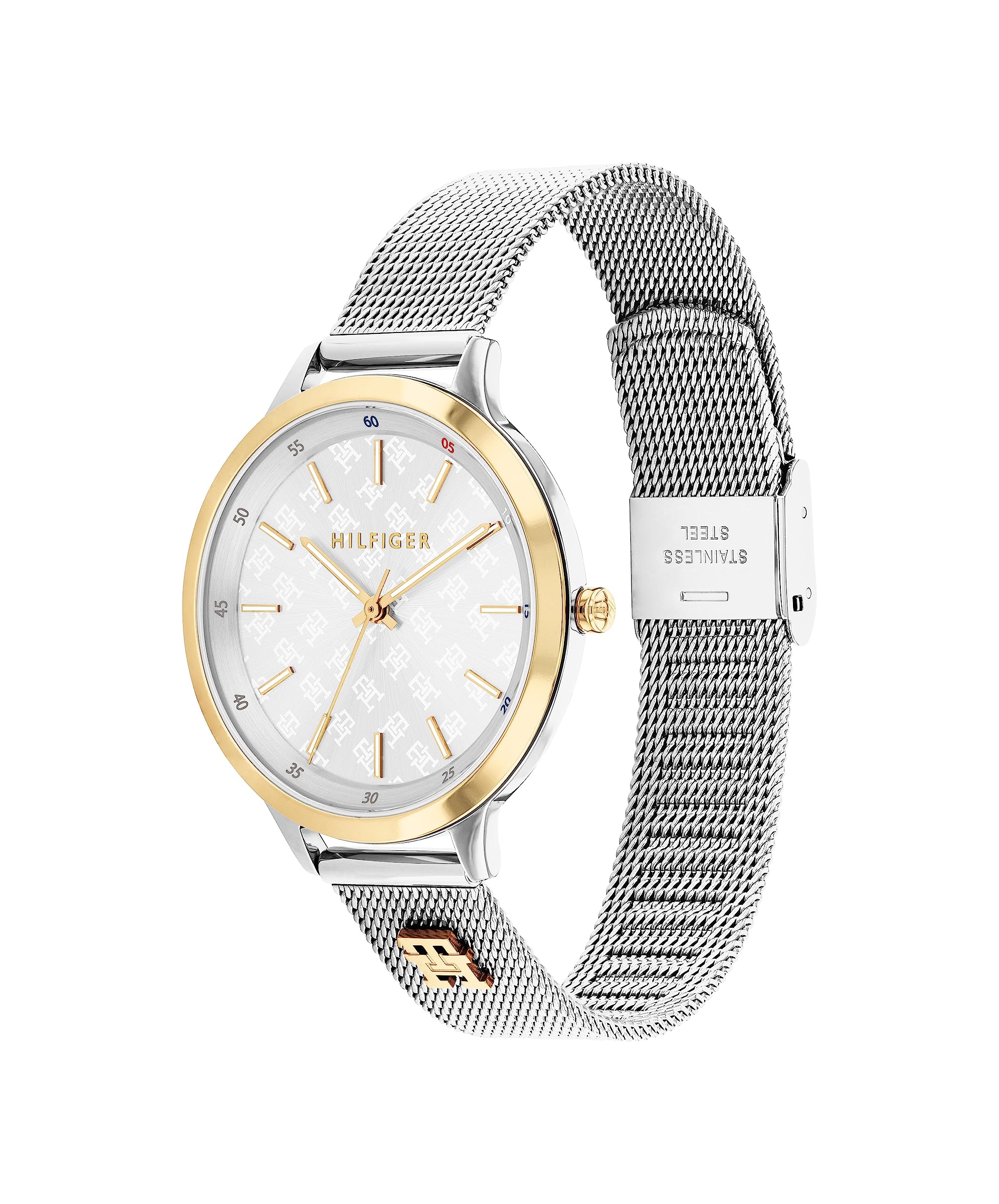 Tommy Hilfiger Iris Reloj de Mujer analógico de Cuarzo con Correa de Acero Inoxidable 1782586, Plata, Talla única, Clásico, Plateado, Taille Unique, Clásico