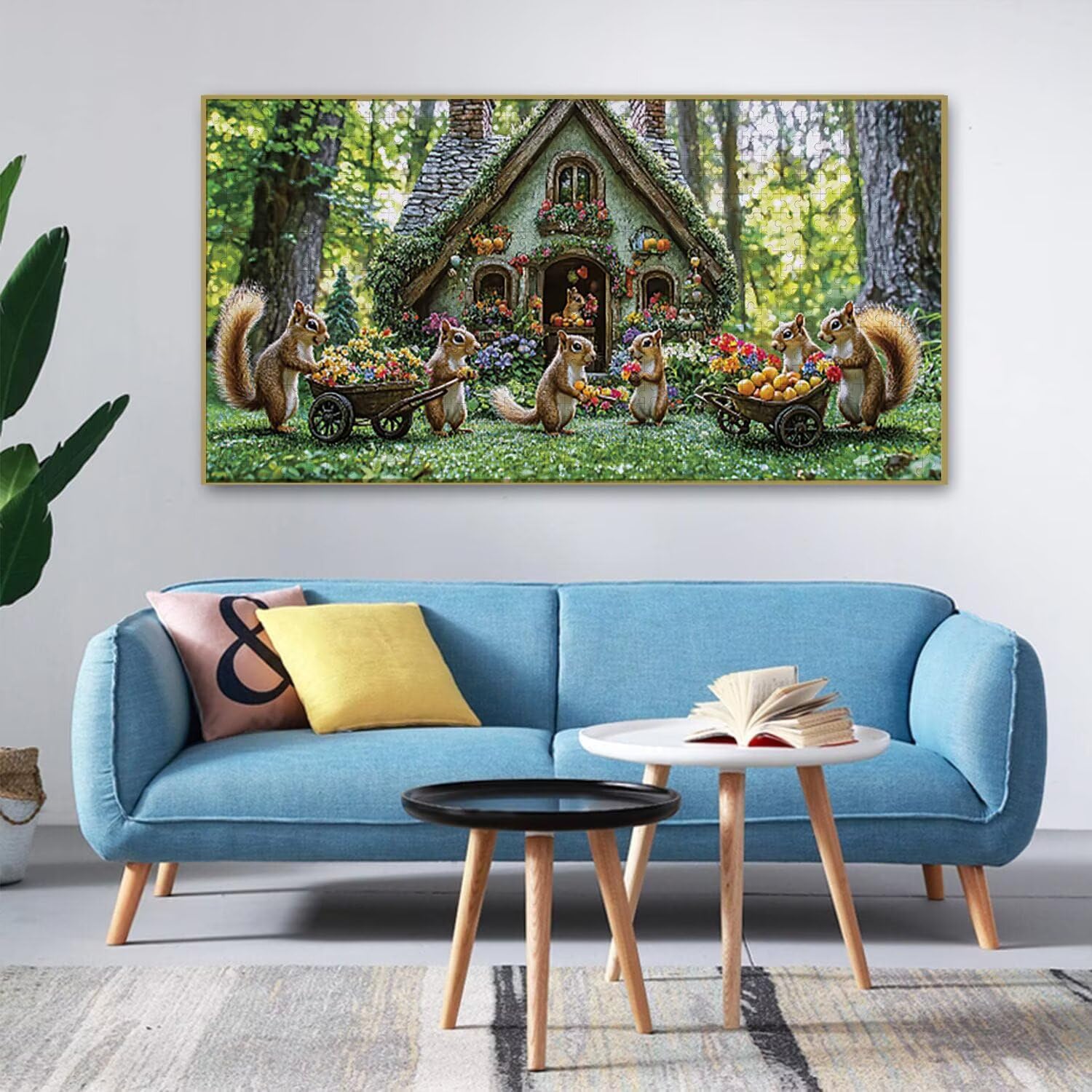Puzzle 1692 Puzzle Erwachsene, EIN Herausforderndes Rätsel, Puzzles-Geschenk 179x31cm, Puzzlespiele für Die Ganze Familie, Geschenke für Frauen, Geschenke für Männer, Thema: Wald Eichhörnchen j-825