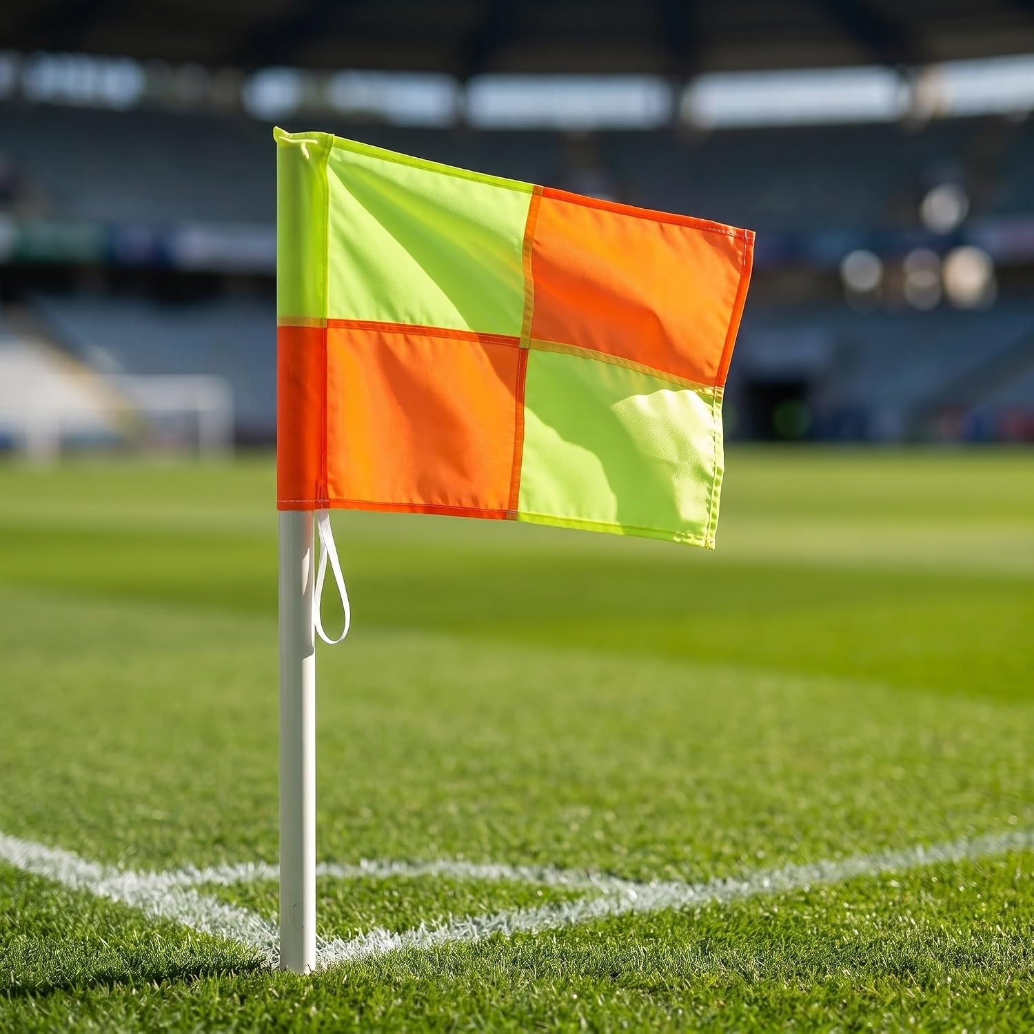 8pcs Referee Flags for Soccer and Volleyball High-visibility Portable Polyester Penalty and Corner Flags for Training Sessions and Matches 18.7x14.6 Inches