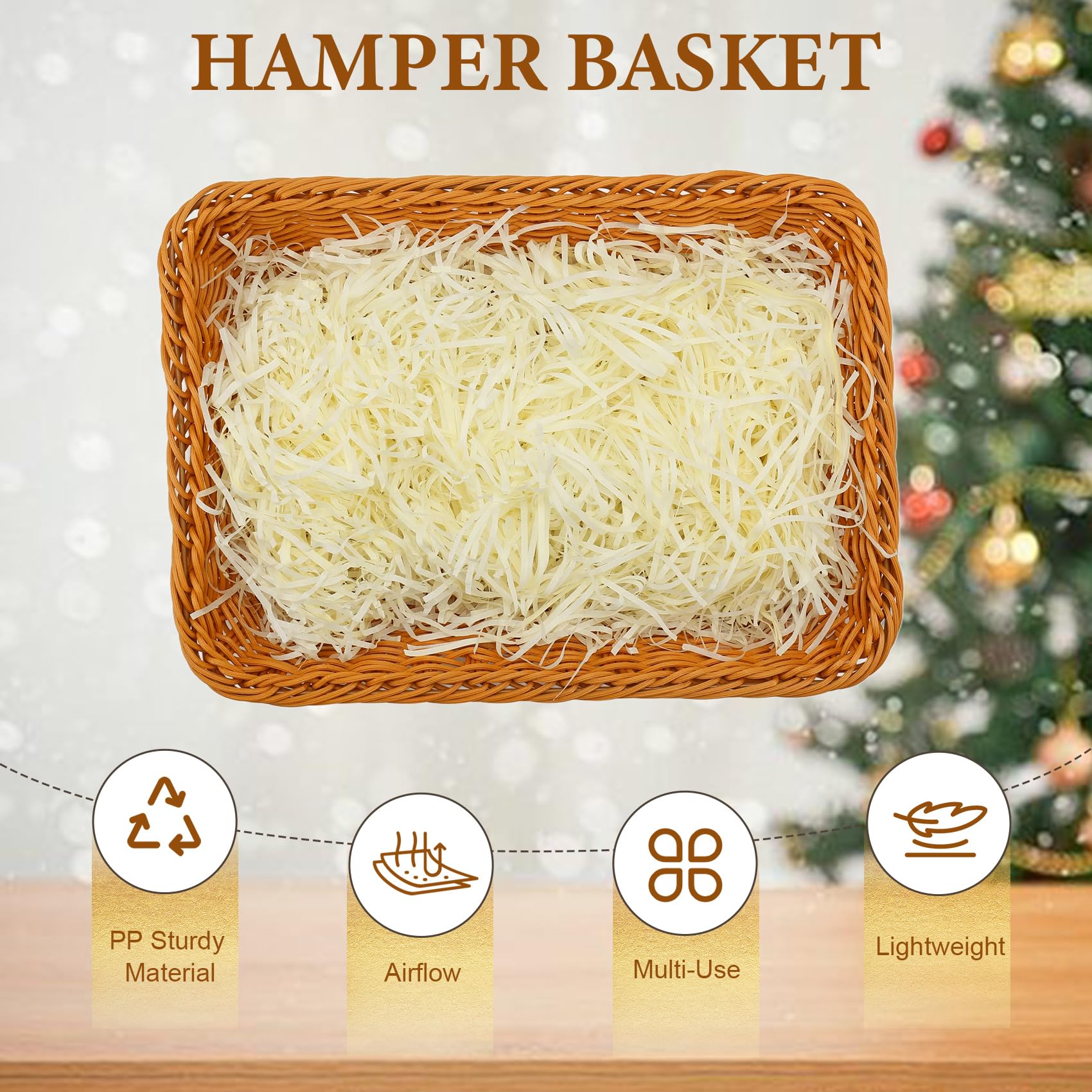 Micvtve Set di 2 cesti regalo, kit per creare il proprio cesto regalo con fiocchi, sacchetti di cellophane, biglietti di auguri, carta sminuzzata e cesto regalo vuoto, da utilizzare per compleanni