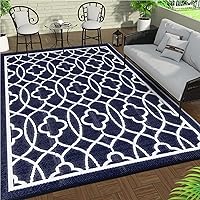 Vista 13 de Pendolr Alfombra de exterior de 5' x 8' pies, impermeable, para patio, alfombra de paja de plástico para exteriores, alfombra para camping