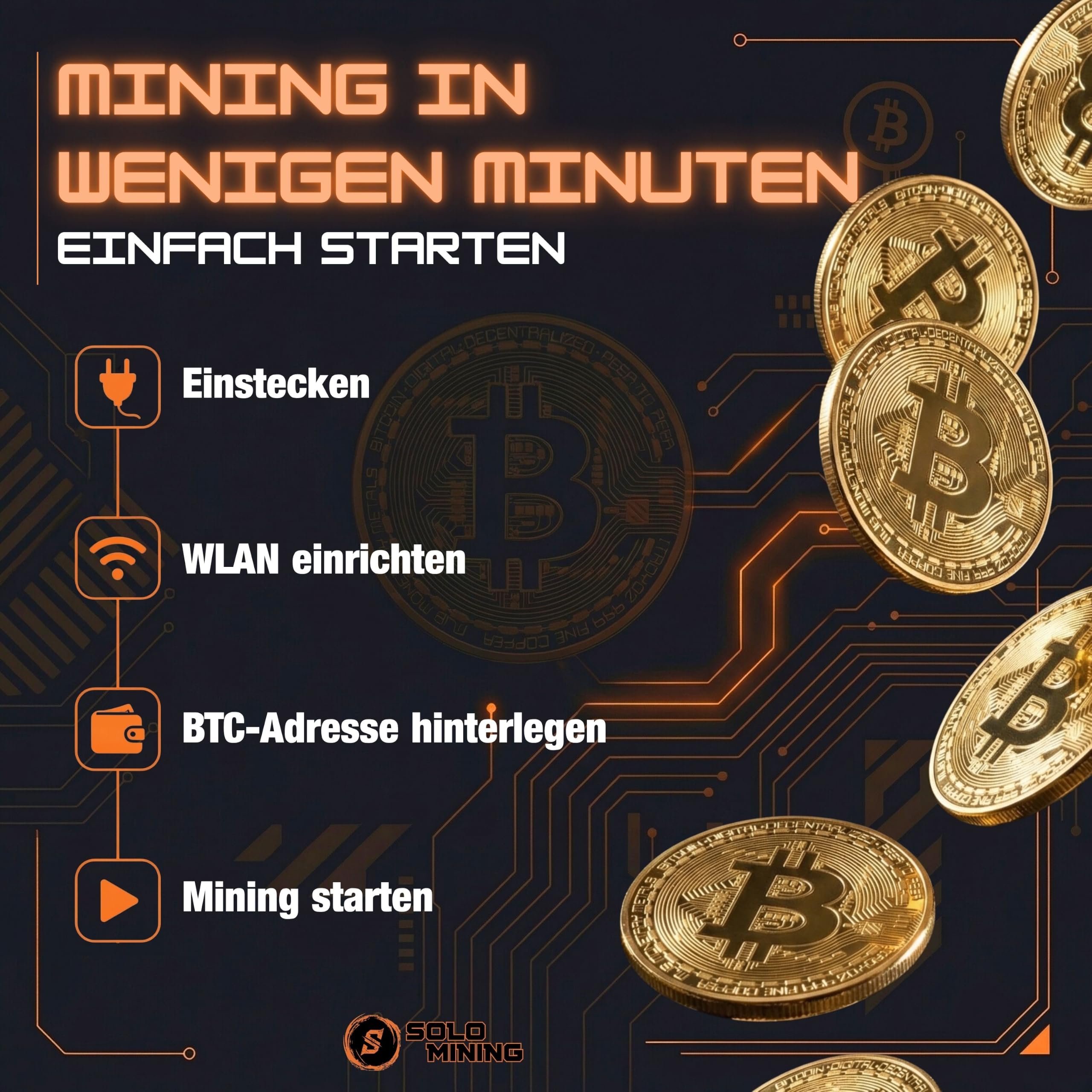 Bitaxe 602 Gamma Bitcoin Miner – Premium Plug-and-Play Home Miner | Made in Germany | 1,3 TH/s | inkl. Netzteil & Halterung (Performance Lüfter (Noctua))