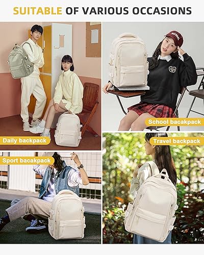 Miniatura 8 de BOXSAM Mochila ligera - 2, Beige, Mochila Causal