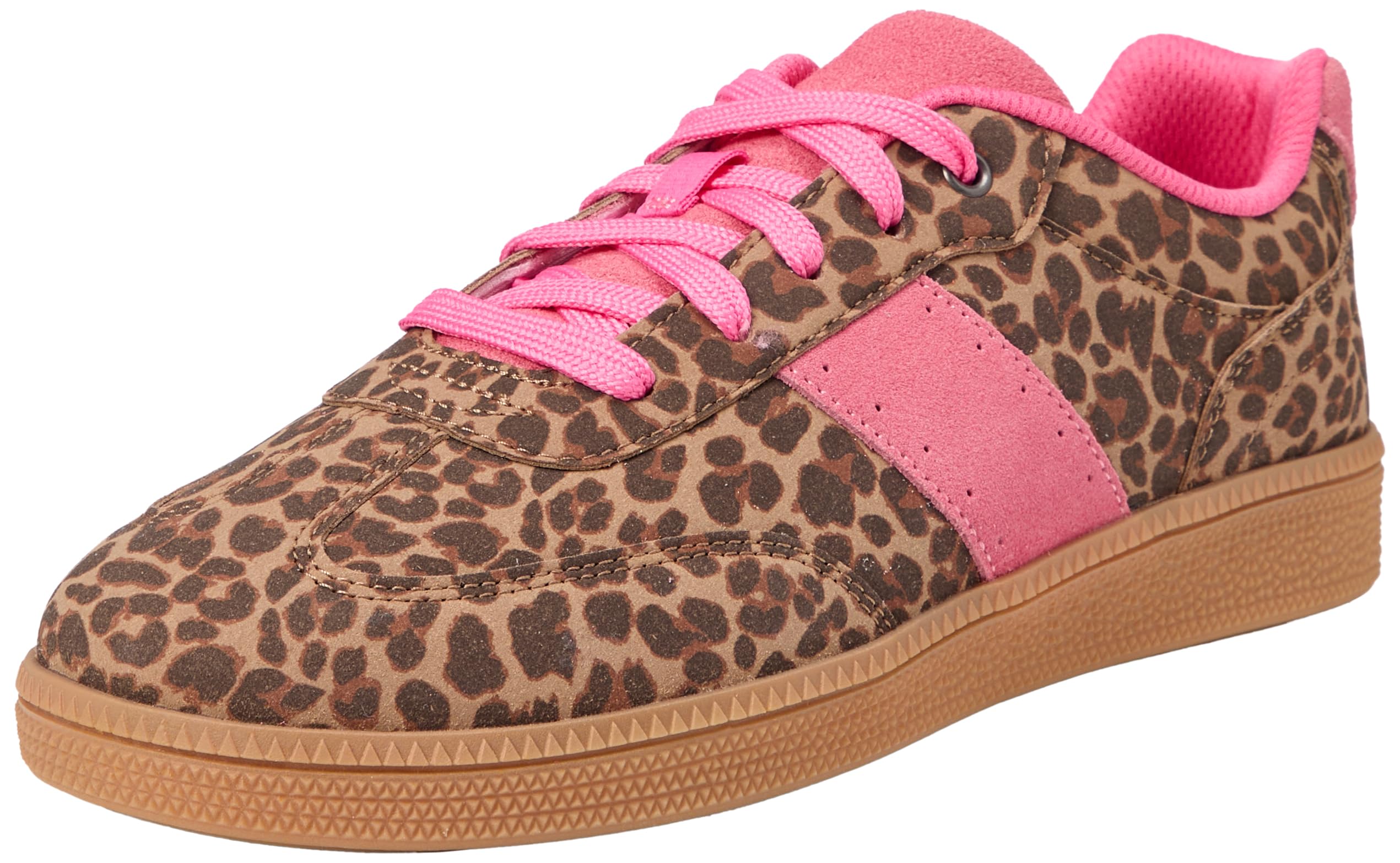 Clarks CypressLace O. Childrens Leopard Print, 4