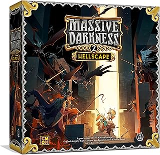 Massive Darkness 2 Hellscape Board Game | Tabletop Miniatures Game | Cooperative Strategy Game for Adults and Teens | Ages 14+ | 1-6 Players | Average Playtime 60 Minutes | Made by CMON