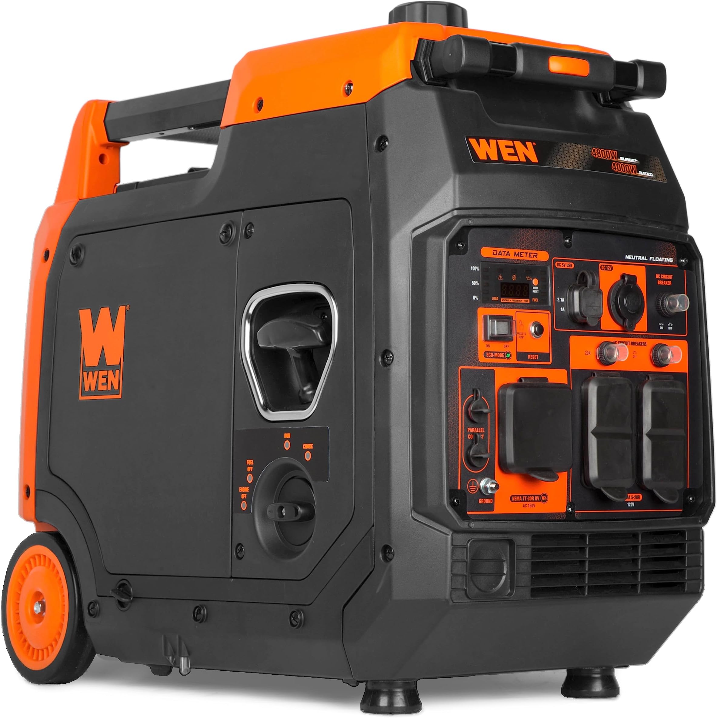 Quiet and Lightweight 4800-Watt RV-Ready Portable Inverter Generator with Fuel Shut Off (56477i)