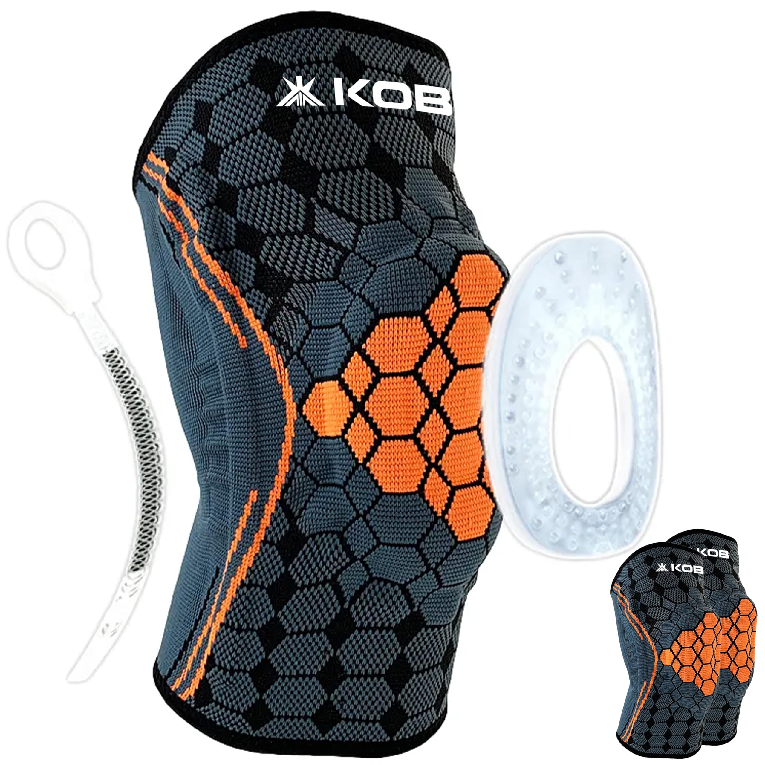 Kobo Knee Brace for Men Women Knee Compression Sleeve Support with Patella Gel Pads & Side Stabilizers, Medical Grade for Running, Meniscus Tear, Arthritis, ACL, Joint Pain Relief ORG/S (Imported) (B0CKR2XD33) Amazon Price History, Amazon Price Tracker