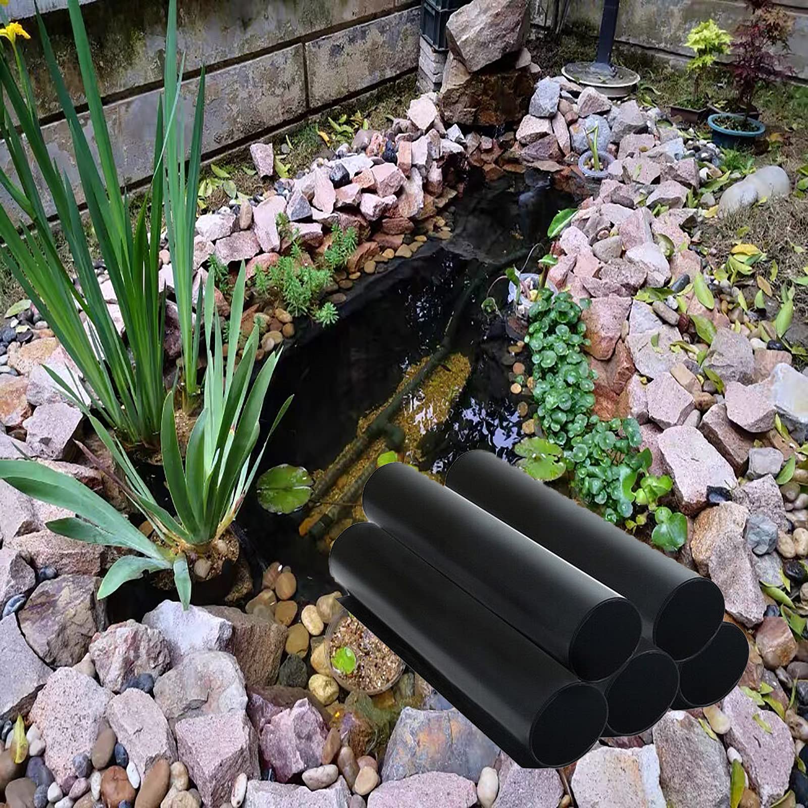 Revêtement de bassin bâche étanche et robuste pour bassins à poissons et cascade de jardin