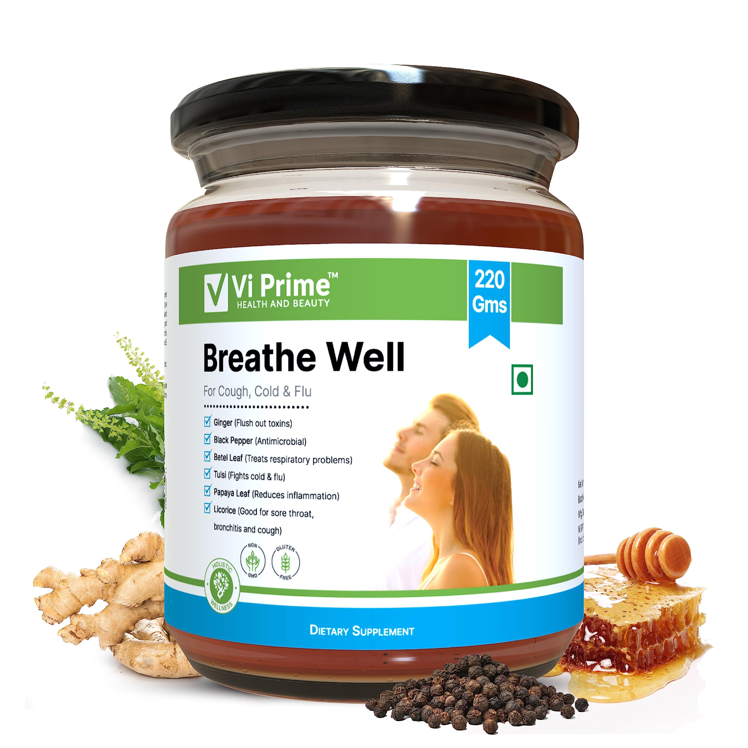 Breathe Well | Relief from Sinus, Headache, Migraine, Cold & Cough Easy Breathing | Ease Respiratory Distress | Soothes Irritated Throat and Air Passages | 225 Gms