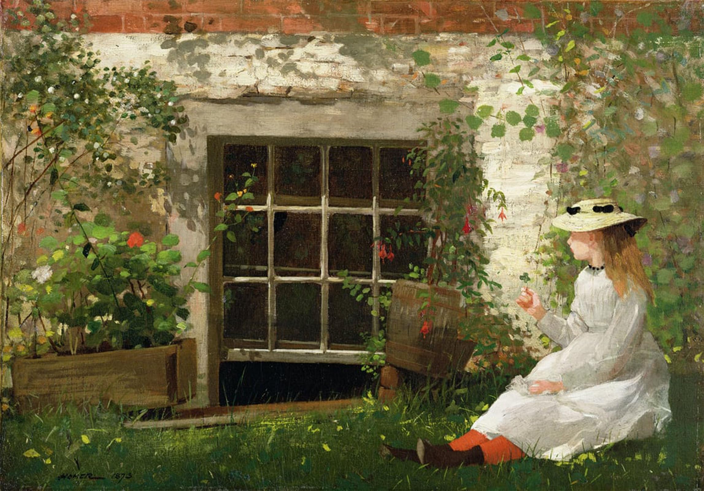 Pintura en lienzo de Winslow Homer para dar calidez y arte vintage a tu dormitorio 5