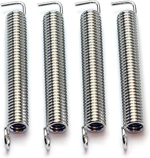 Premium Electric Guitar Tremolo Springs - Fits most floating tremolo systems, 4 Pack