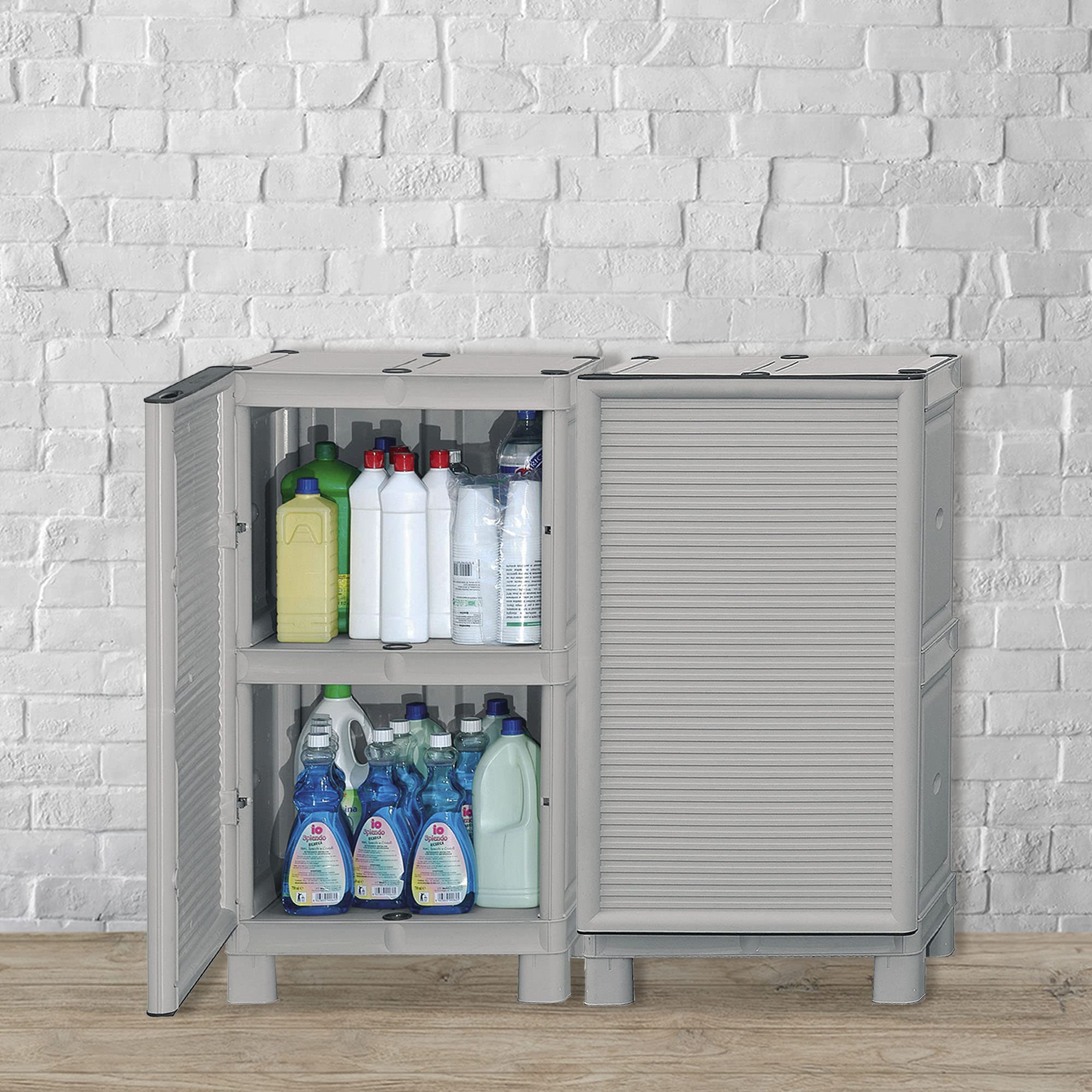 Art Plast Concert Armadio di Media Altezza in Polipropilene, L 500 x P 390 x H 920 mm, Bianco, 50x38x92 cm
