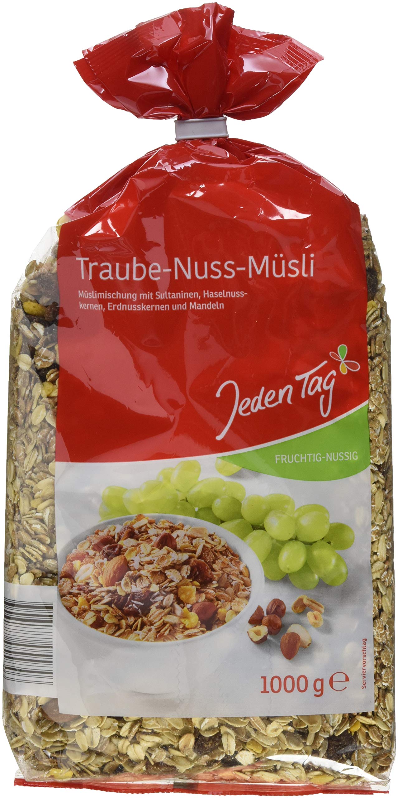 Jeden Tag Trauben-Nuss-Müsli, 10 -er Pack (10x 1 kg)