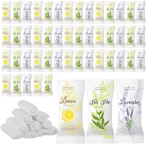 240 toallas de algodón húmedo, toallas húmedas envueltas individualmente, toalla facial desechable de 8.6 x 8.6 pulgadas, toallitas de limpieza