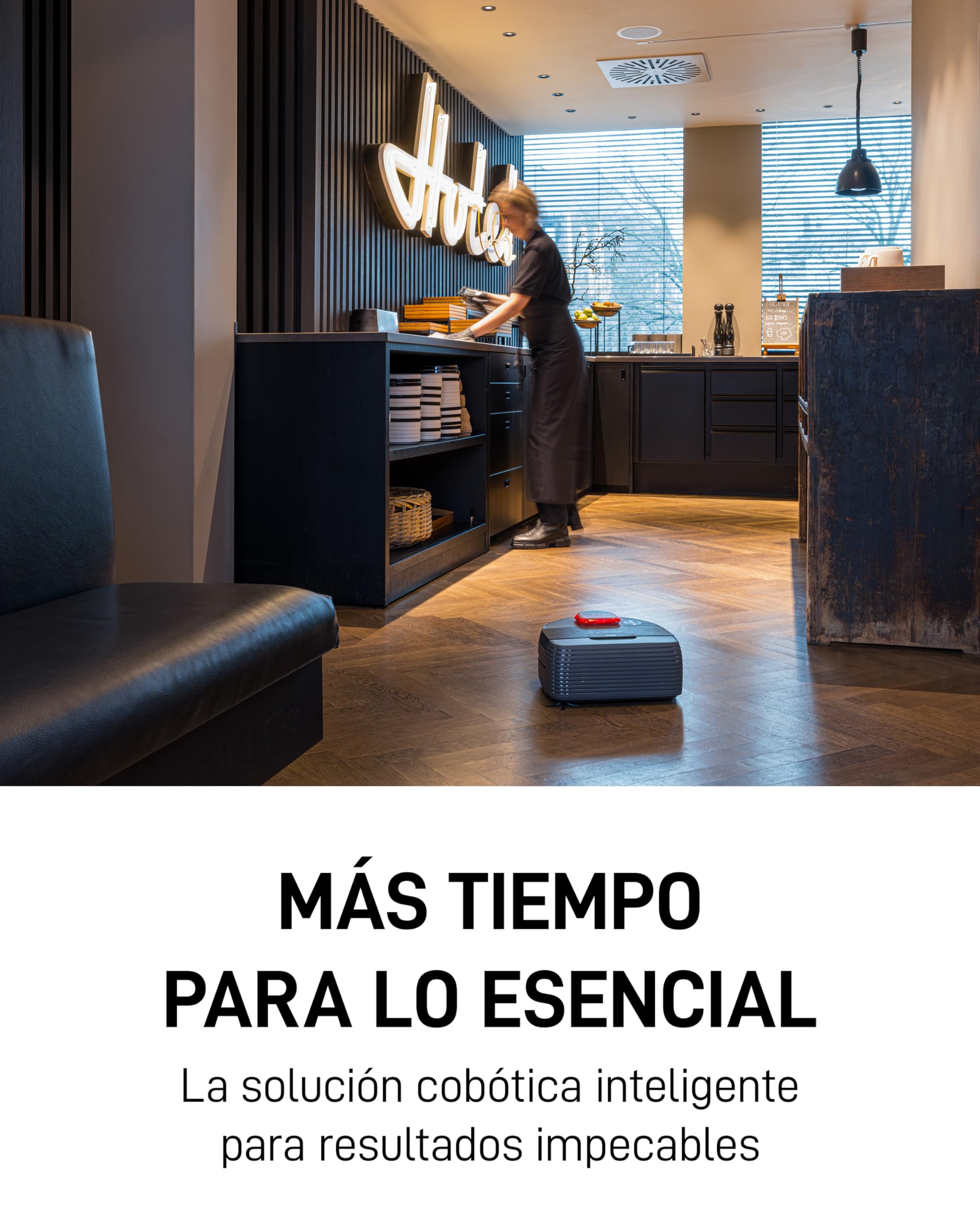 Robot Aspirador NR 1500 para Limpieza de Suelos – Vacuum Cleaner con Licencia HUB 36 Meses, Certificado TÜV y Filtro HEPA – para 400m² y 250 min de autonomía – Ideal para Uso Comercial