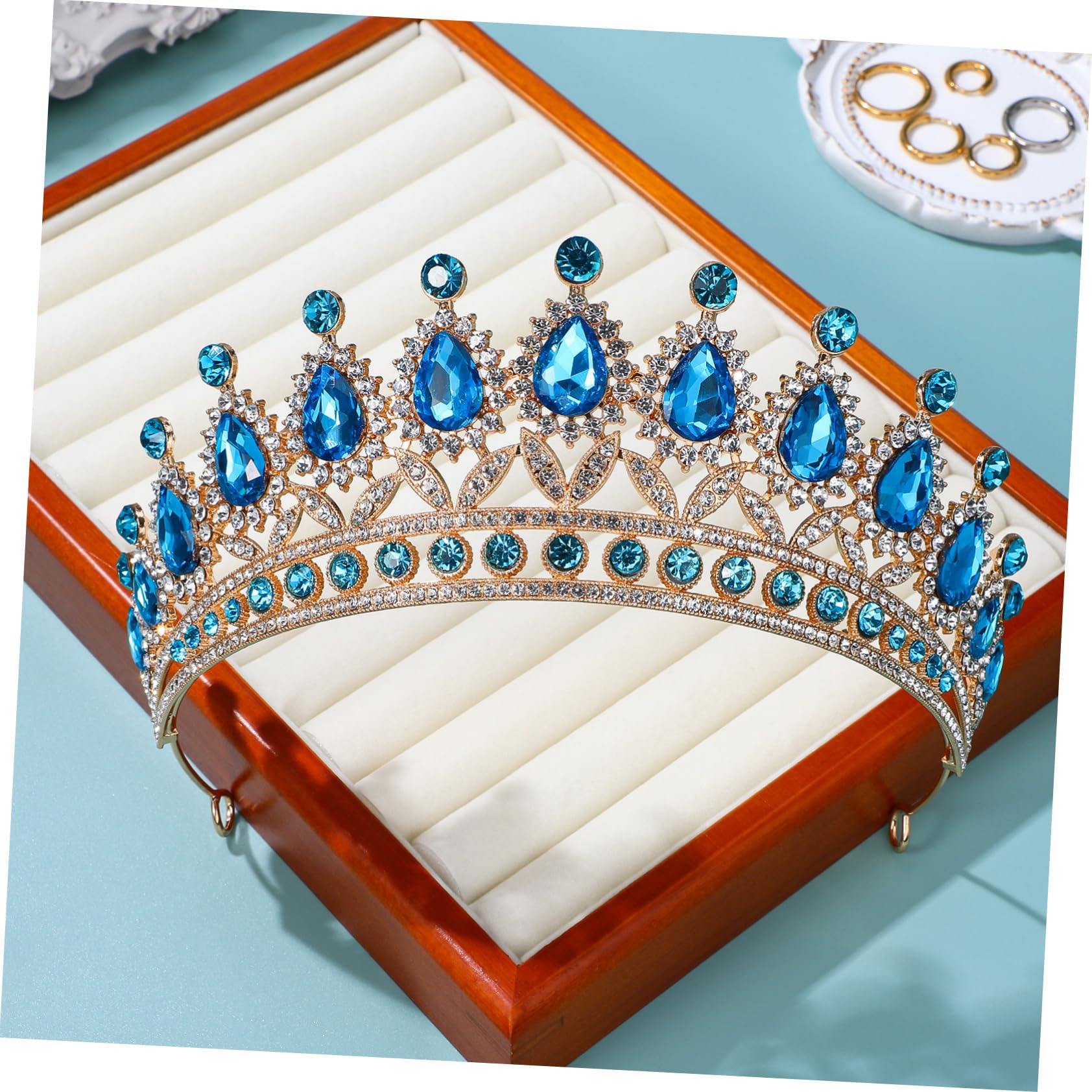 Healeved 3piezas Nupcial Brillantes Diadema Decorativa Para Novias y Niñas Accesorio De Pelo Elegante Para Bodas y Cumpleaños