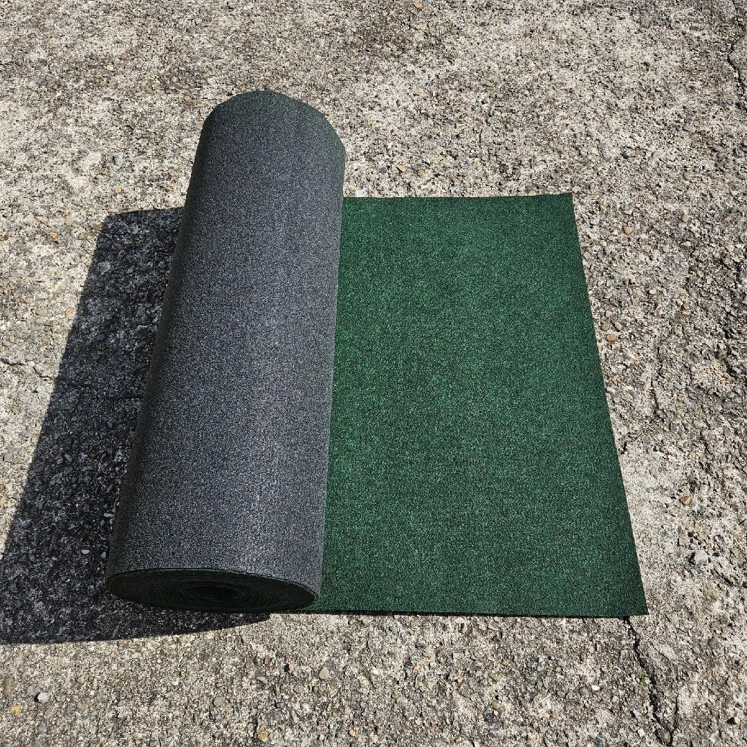本格ポリエステル不織布 防草シート(グリーン) 巾1m×25m 新品