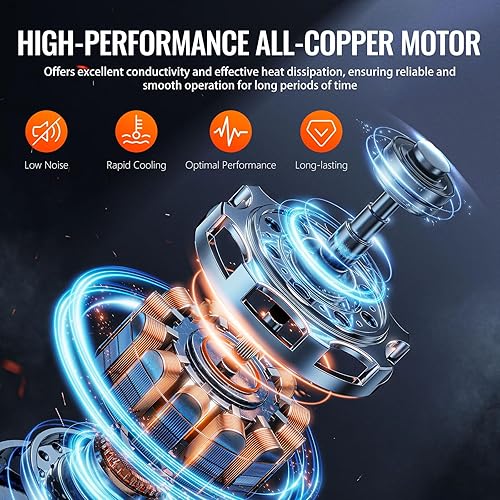 Miniatura 4 de Juego de bomba de vacío de CA de 4.5 CFM y calibrador, para sistemas Mini SplitHVACAuto, kit de manómetro compatible con R134a R22 R410a, con