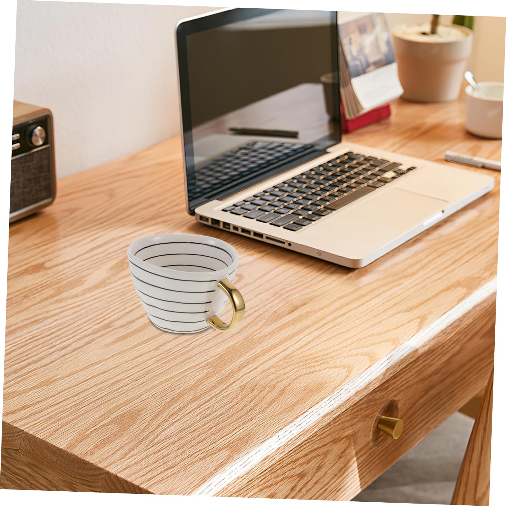 Taza de té de cerámica, tazón Grande para Servir, Taza de café de Porcelana, Taza de café Helado, Vaso para expreso con Leche, Taza de cerámica Irregular, Taza para Bebida navideña