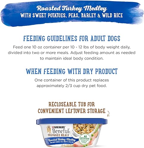 Miniatura 11 de Comidas preparadas Purina Beneful, comida para perro, paquete surtido, 10onzas Tubo, paquete de 8